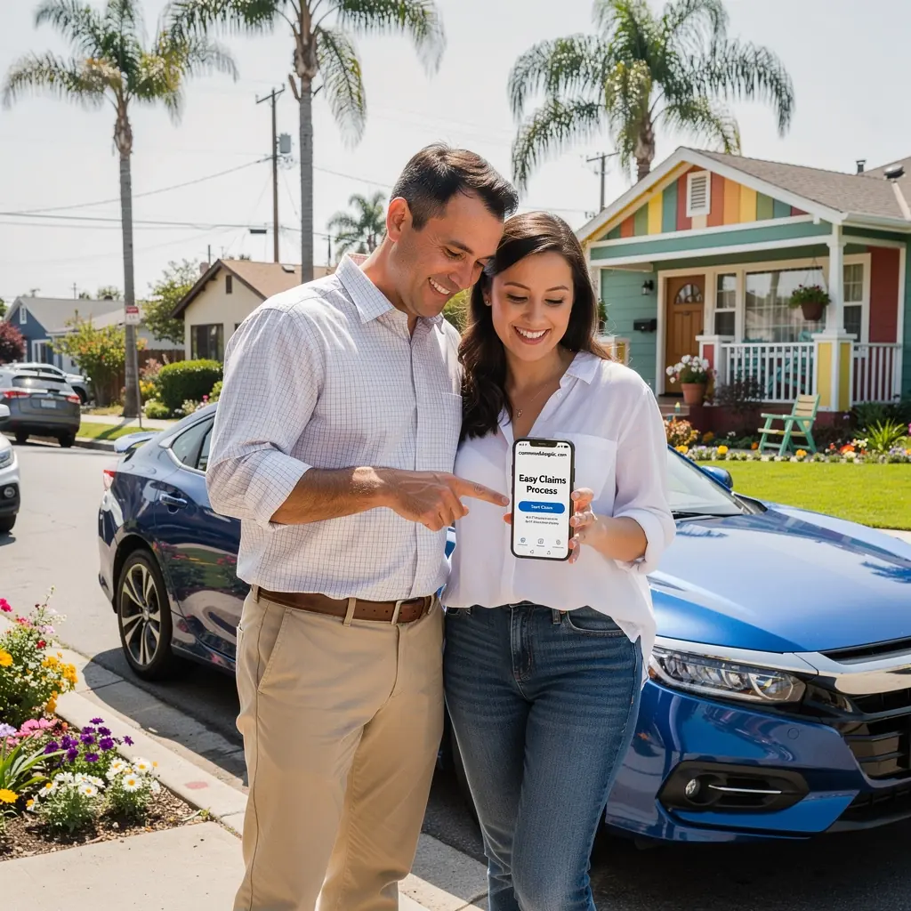 Специалист по страхованию консультирует клиента в офисе