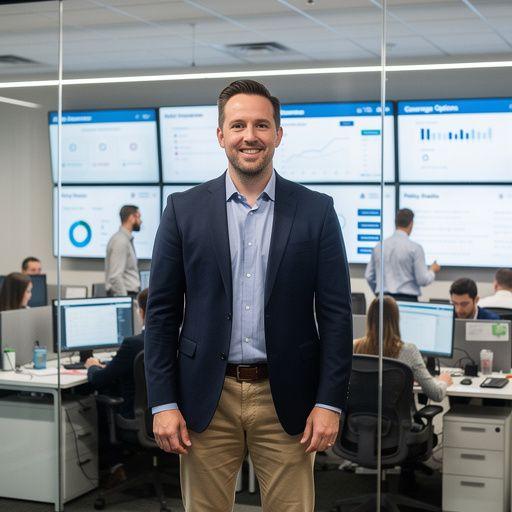 Автомобиль с поврежденным кузовом на фоне городского пейзажа